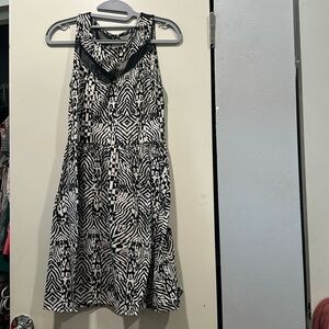 Casual mini black and white MC Escher dress